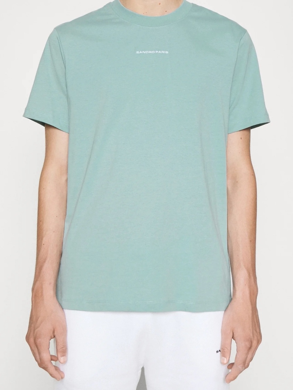 Sandro Blue Logo Crewneck Tee